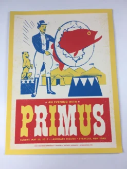 Primus - 2012 Aesthetic Apparatus Poster Syracuse Landmark Theater Gig Posters