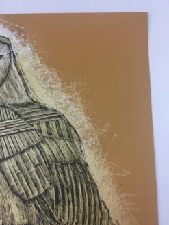 Art Prints Reconstructed Barn Owl - 2013 Dan Grzeca Poster Art Print Burnt Orange