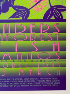 FD/ID 14 Merl Saunders - 1996 David Singer Poster Maritime Hall San Fran 1st Gig Posters