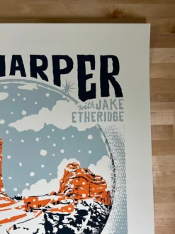 Ben Harper - 2021 Furturtle Show Prints Poster Red Rocks Morrison, CO