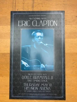 Gig Posters Eric Clapton - 2001 David Dean Poster Dallas, Texas Reunion Arena