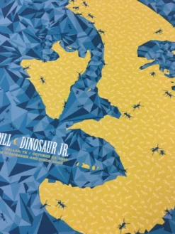 Built To Spill, Dinosaur Jr. - 2009 Todd Slater Poster Dallas, Tx Granada Theate Gig Posters