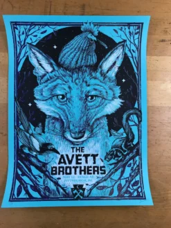 The Avett Brothers - 2016 Zeb Love Poster Pittsburgh Variant Gig Posters