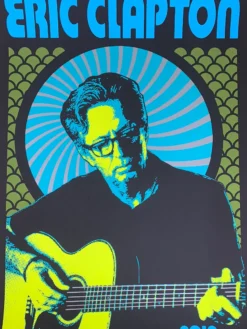 Eric Clapton - 2019 Scrojo Poster European Tour Gig Posters