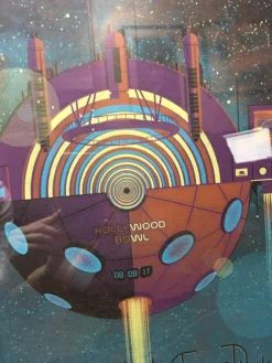 Phish - 2011 DKNG Poster Hollywood CA Hollywood Bowl FRAMED