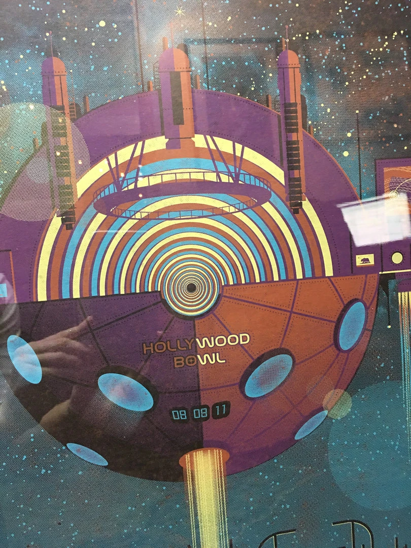 Phish - 2011 DKNG Poster Hollywood CA Hollywood Bowl FRAMED