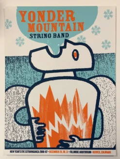 Yonder Mountain String Band - 2006 Matt Palmer Poster Denver, CO Fillmore