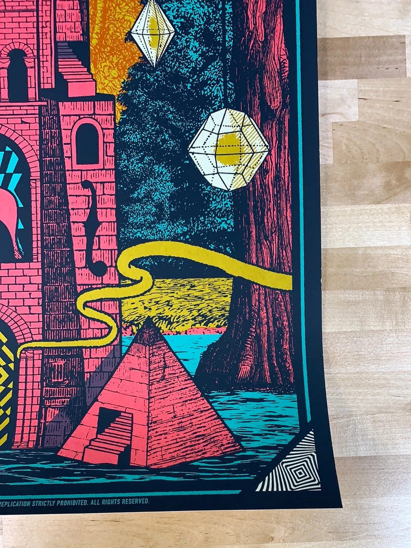 Billy Strings - 2021 Status Serigraph Poster Mobile, AL 4/11 Gig Posters