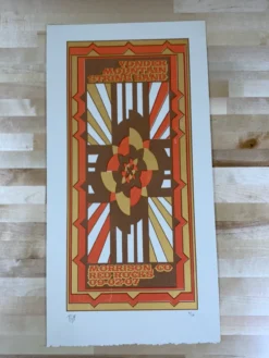 Yonder Mountain String Band - 2007 Tripp Poster Red Rocks Morrison, CO