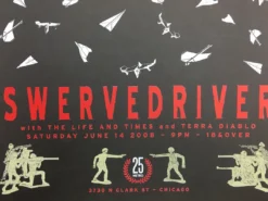 Sold Out Posters Swervedriver - 2008 Poster Chicago, IL Metro Chicago