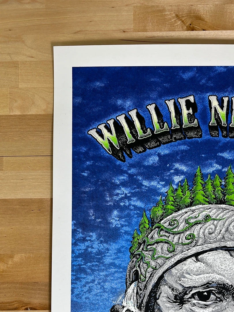 Willie Nelson - 2006 Emek Gan Poster Santa Cruz, CA Catalyst