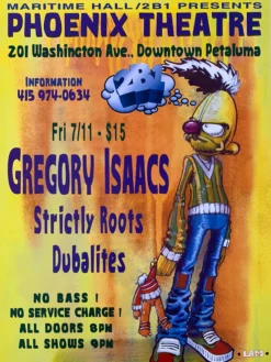 Sold Out Posters Gig Posters MHP 32B Maritime Hall - 1997 Poster Gregory Isaacs, Strictly Roots San Fran 1st