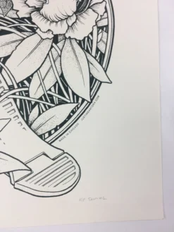 Reclaim, Erode - 2015 Justin Santora Poster Art Print Line Variant