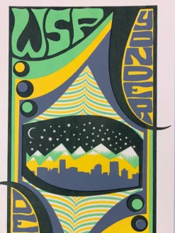 Colorado Widespread Panic Yonder - 2008/2009 Tripp Poster Denver, CO NYE