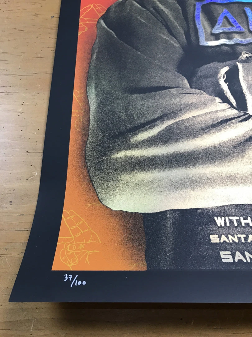 Alt-J - 2015 Emek Poster Santa Barbara Bowl, California FOIL Foil Posters