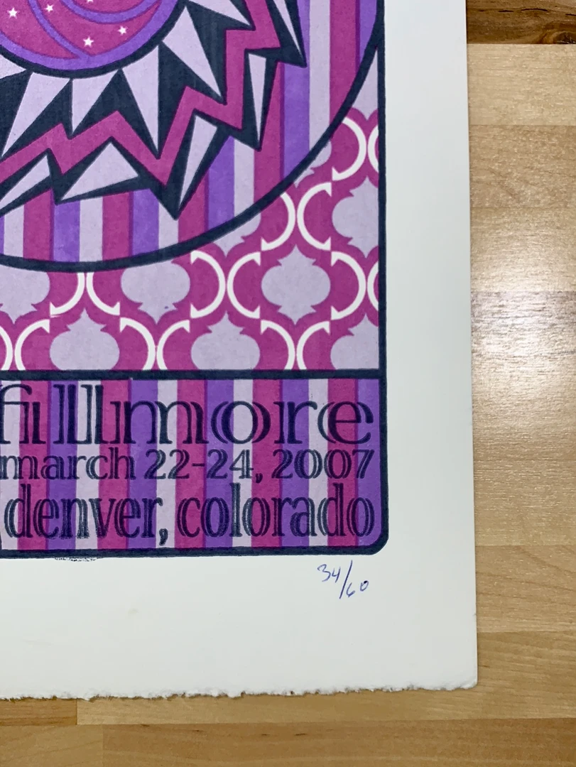 Yonder Mountain String Band - 2007 Tripp Poster Denver, CO The Fillmore Colorado