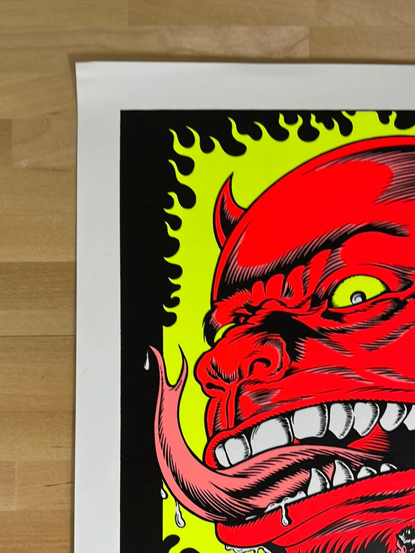 TAZ Steel Pole Bathtub - 1993 T.A.Z. Poster Ethyl Meatplow Tour 1st Ed