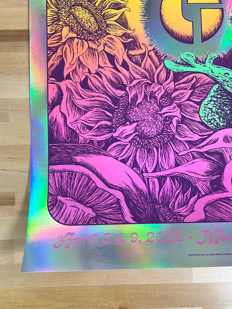 Disco Biscuits - 2022 Nathaniel Deas Poster Denver, CO FOIL Colorado