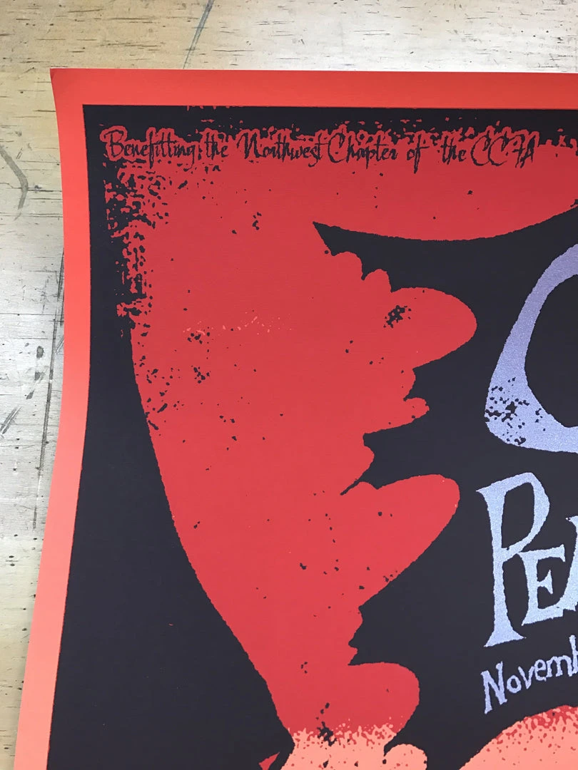 Gig Posters Pearl Jam - 2006 Todd Slater Poster CCFA Australia Hawaii SE SILVER