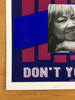 Bob Dylan - 2017 Geoff Gans Poster Chicago Wintrust Arena RED Chicago, IL