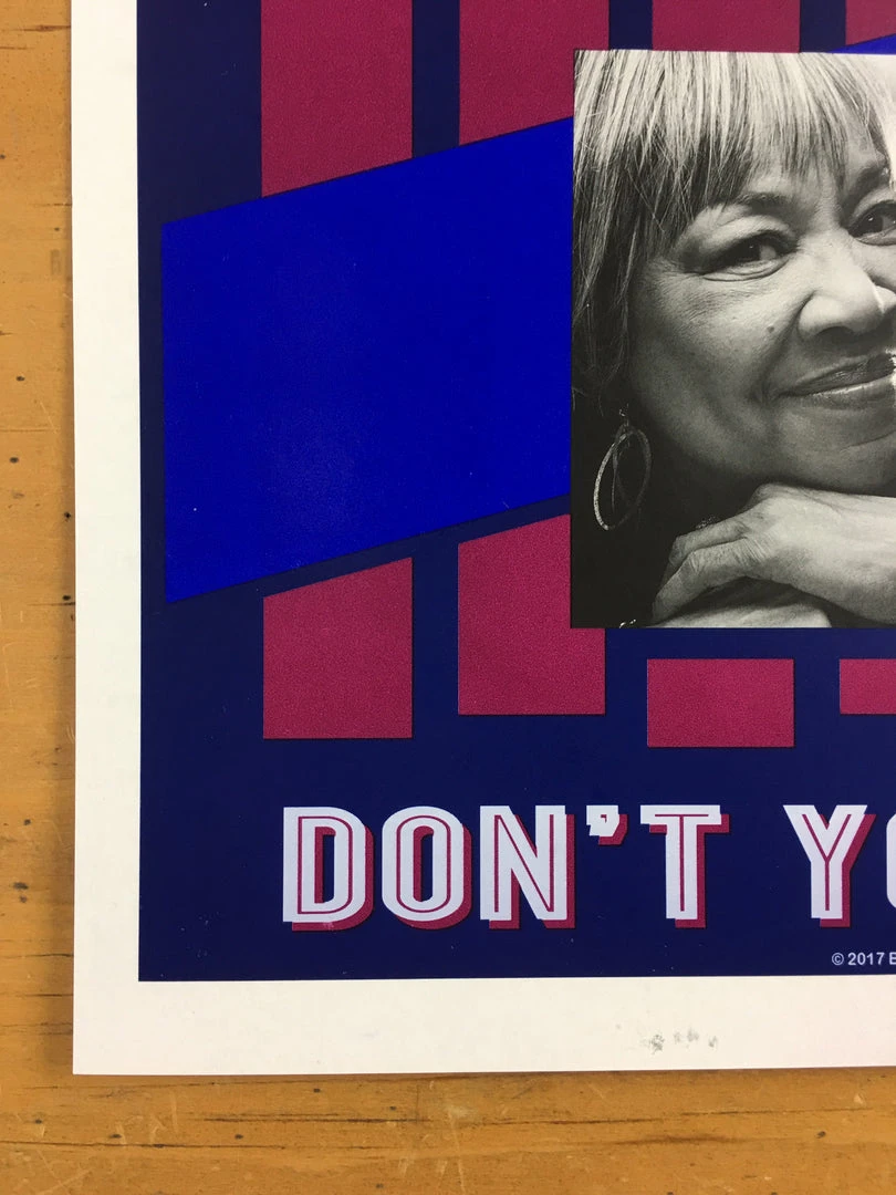 Bob Dylan - 2017 Geoff Gans Poster Chicago Wintrust Arena RED Chicago, IL