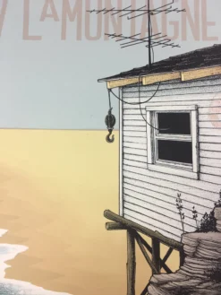 Ray LaMontagne - 2016 Justin Santora Poster Charlotte, NC Metro Credit Amphithea