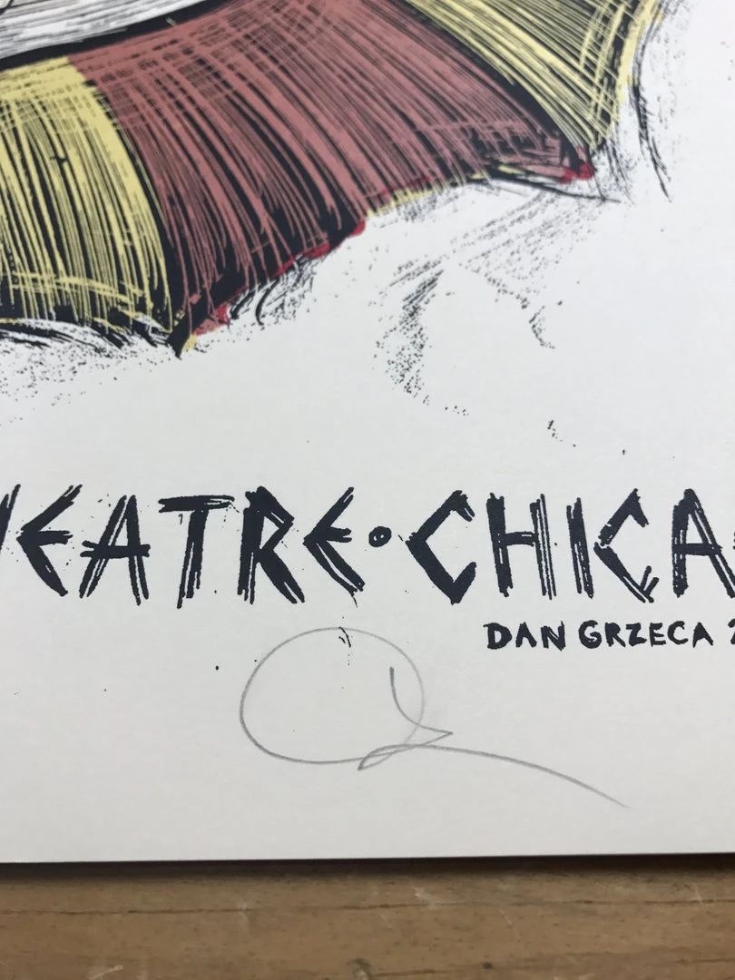 The Arcs - 2015 Dan Grzeca Poster Chicago, IL Vic Theatre