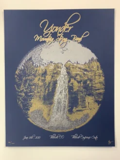 Colorado Yonder Mountain String Band - 2010 Brian Langeliers Poster Telluride, CO