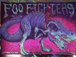 Foil Posters Foo Fighters - 2020 Jim Mazza Poster Los Angeles, CA FOIL