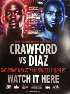 Sold Out Posters Boxing - 2017 Crawford Vs Diaz World Junior Welterweight Championship Poster