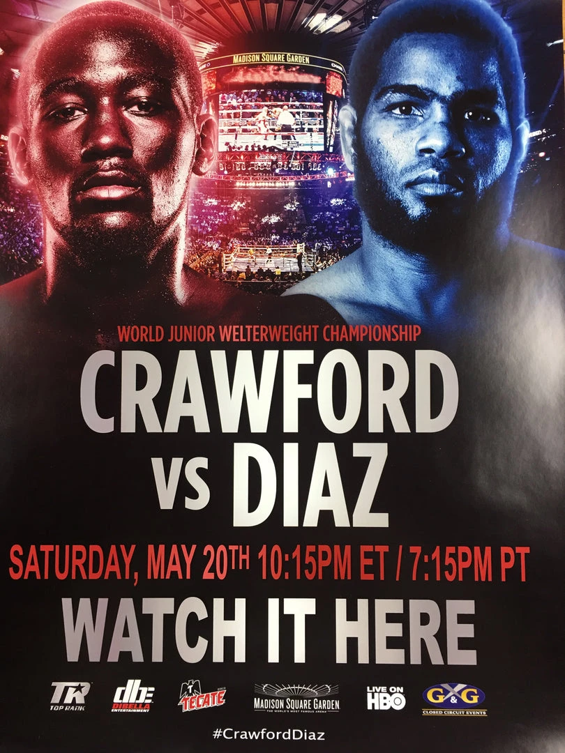 Sold Out Posters Boxing - 2017 Crawford Vs Diaz World Junior Welterweight Championship Poster