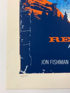 Methane Studios Yonder Mountain String Band - 2007 Methane Poster Red Rocks Morrison, CO Colorado