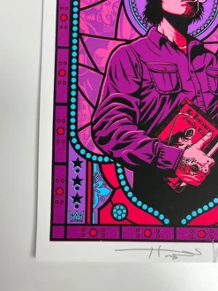 Queens Of The Stone Age The Night Porter - 2013 Justin Hampton Poster Handbill Mark Lanegan Signed