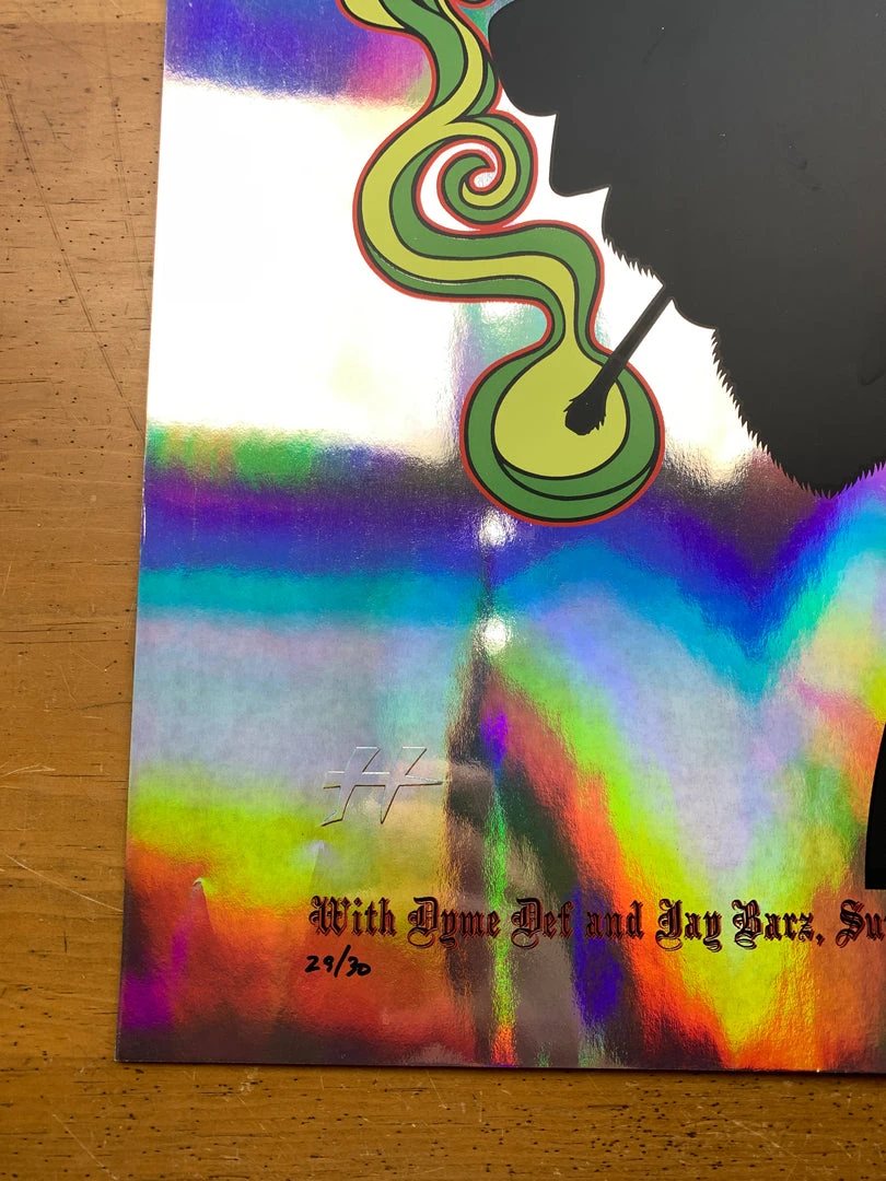 Foil Posters Snoop Dogg - 2012 Justin Hampton Poster Seattle Showbox FOIL