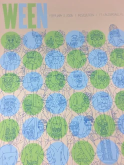 Ween - 2008 Todd Slater Poster Fort Lauderdale, FL Revolution Theater Gig Posters