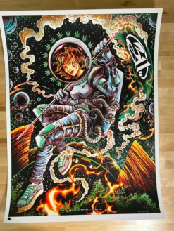 311 - 1996 Miles Tsang Poster Red Rocks Morrison, CO GREEN