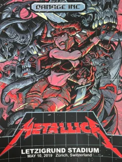 Gig Posters Metallica - 2019 Dayne Henry Jr. Poster Zurich, SUI