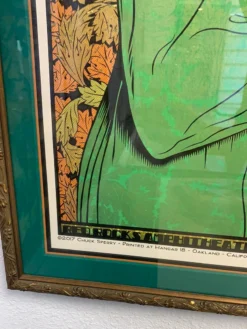 Colorado Greensky Bluegrass - 2017 Chuck Sperry Poster Red Rocks Morrison, CO FRAMED