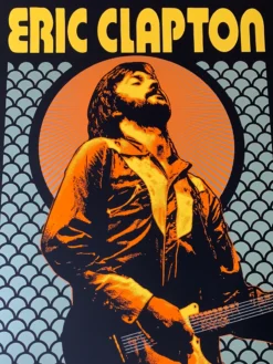 Eric Clapton - 2019 Scrojo Poster USA Tour Vegas, Phoenix, San Fran Gig Posters