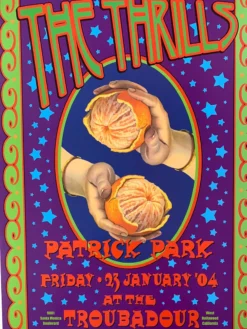 The Thrills - 2004 Dennis Loren Poster The Troubadour West Hollywood Gig Posters