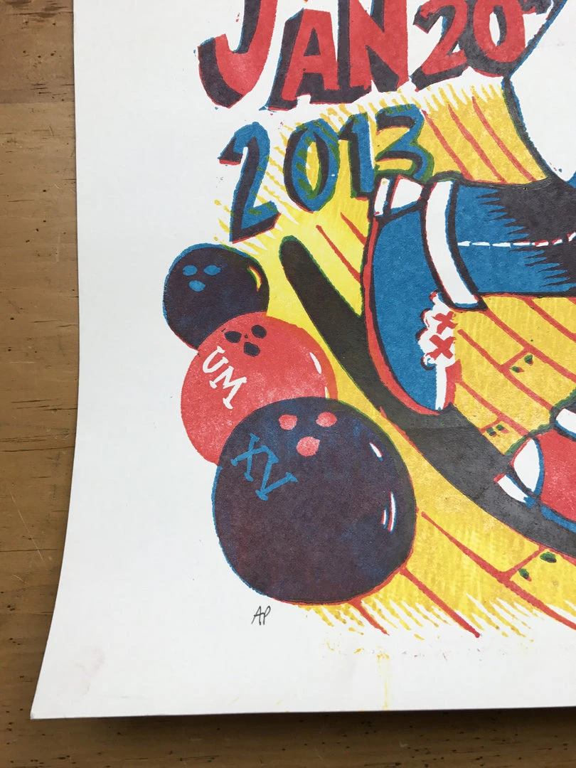 Umphrey's McGee - 2013 Jim Pollock Poster Brooklyn, NY Bowl AP Gig Posters