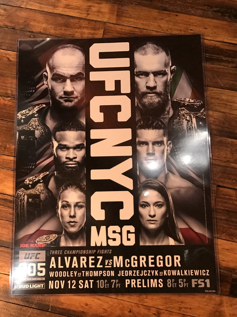 Sold Out Posters UFC 205 Poster Alvarez Vs. Conor McGregor, Woodley Vs. Thompson