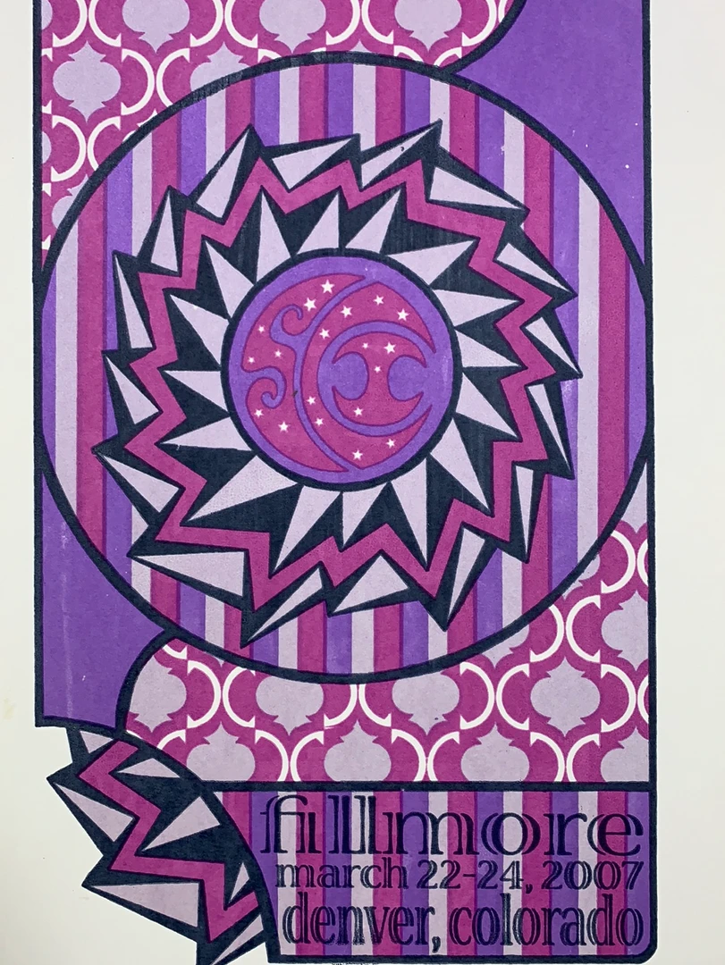 Yonder Mountain String Band - 2007 Tripp Poster Denver, CO The Fillmore Colorado