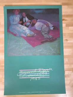 Sold Out Posters Grant Park Concerts - 1985 Lakefront Poster Chicago, IL Original Vintage