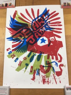 Ames Brothers Gig Posters Pearl Jam - 2005 Ames Design Poster Edmonton, AB, CAN Rexall Place