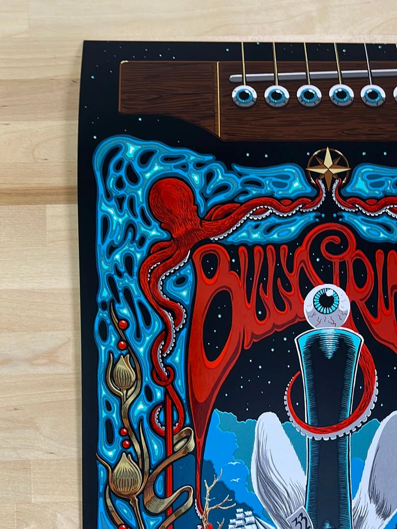 Gig Posters Billy Strings - 2021 2022 Richard Biffle Poster Grand Rapids, MI NYE