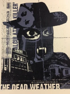 Gig Posters The Dead Weather - 2009 Methane Studios Poster Portland Roseland Theatre
