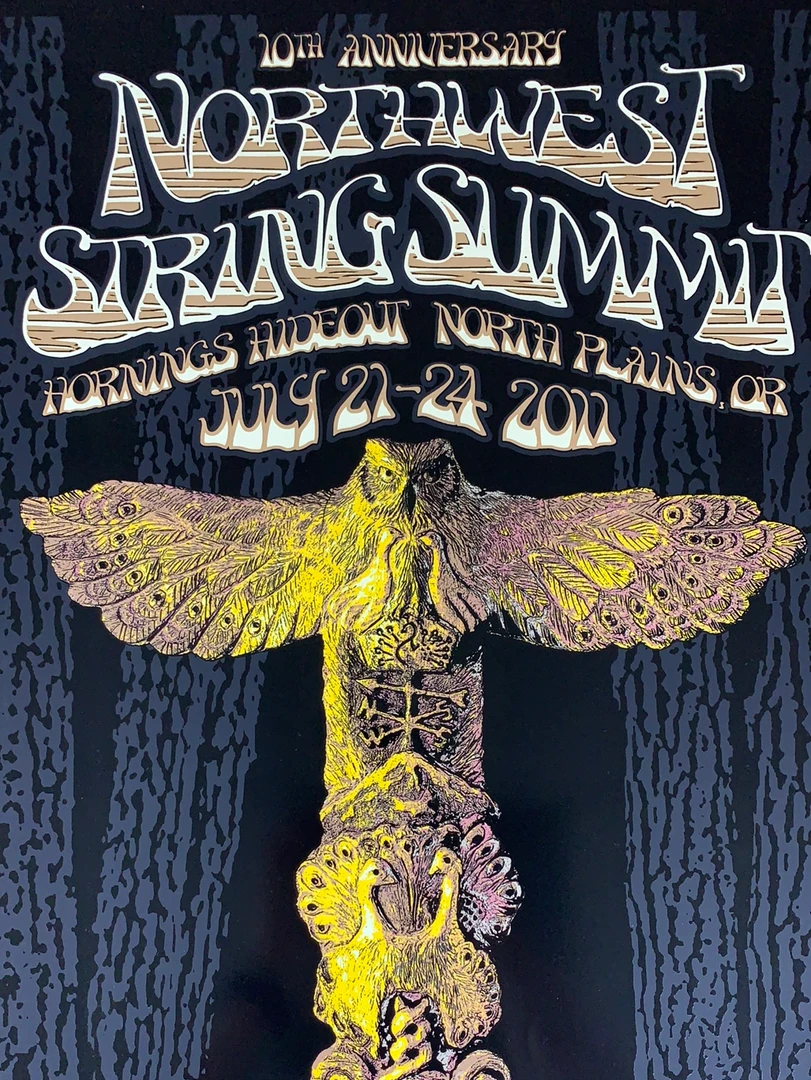 Gig Posters Northwest String Summit - 2011 Mike Distante Poster Plains, OR Horning's Hideout