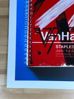 Gig Posters Van Halen - 2012 Kii Arens Poster Los Angeles, CA Staples Center