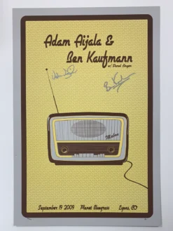 Adam Aijala Ben Kaufmann - 2009 Jamie Keyes Poster Lyons, CO Bluegrass Colorado